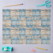Blue palm tissue paper tissuepapier (Craft)