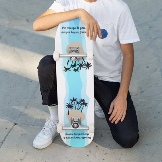 Blue, Palms y siempre un frente Skateboard