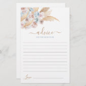 Blue Pampas Grass Advice voor moeder om kaart te w (Voorkant / Achterkant)