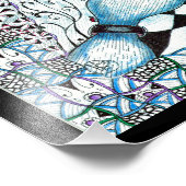 Blue Panda Foto Afdruk (Hoek)