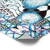 Blue Panda World Print (Hoek)