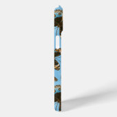 Blue Pansy Butterfly patroon Case-Mate iPhone Case (Achterkant / Rechts)