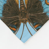 Blue Pansy Butterfly patroon Fleece Deken (Hoek)