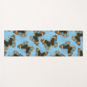 Blue Pansy Butterfly patroon Yogamat (Voorkant (horizontaal))