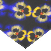 Blue Pansy Flower Abstract Pattern Tafelkleed (Gekanteld)