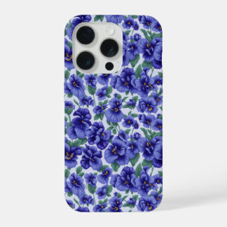 Blue Pansy Flowers Phone Case