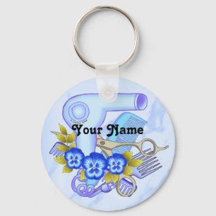 Blue Pansy Schoonheidsspecialiste Sleutelhanger