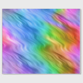 Blue Pansy Wavy Texture Cadeaupapier (Vlak)