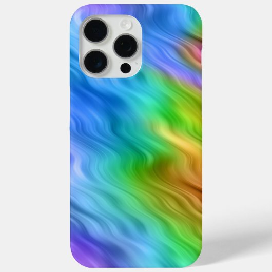 Blue Pansy Wavy Texture Case-Mate iPhone Case (Achterkant)
