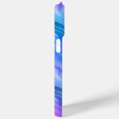 Blue Pansy Wavy Texture Case-Mate iPhone Case (Achterkant / Rechts)