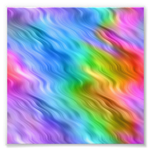 Blue Pansy Wavy Texture Foto Afdruk
