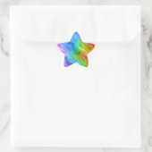 Blue Pansy Wavy Texture Ster Sticker (Tas)