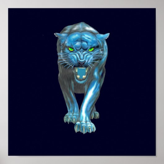 BLUE PANTHER POSTER (Voorkant)
