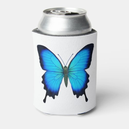 Blue Papilio Ulysses Vlinder Koelbox Blikjeskoeler (Blikje Achterkant)