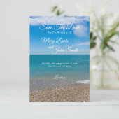 Blue Paradise in Michigan bewaar de datum Save The Date (Staand voorkant)