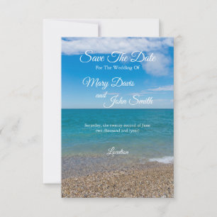 Blue Paradise in Michigan bewaar de datum Save The Date