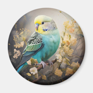 Blue Paraket Magneet