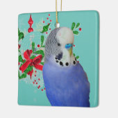 Blue Paraket Ornament voor de feestdagen (Links)