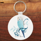 Blue Paraket Sleutelhanger (Voorkant)