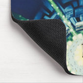 Blue Paris City Franse vliegreizen Muismat (Hoek)