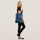 Blue Parrot Allover-Canvas tas (Op model)