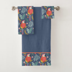 Blue Parrot Land Motif tropical