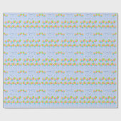 Blue Party Balloons Kind Happy Birthday Cadeaupapier (Vlak)