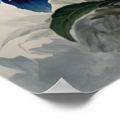 Blue Passion Flowers Art Imprimer Poster (Coin)