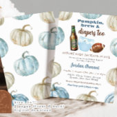 Blue Pastel Boy Pumpkin Brouwen en Luiers Kaart