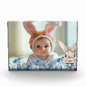 Blue Pastel Easter Bunny Fotoblokken (Voorkant)