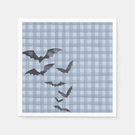 Blue Pastel Little Boo Ghost Birthday Dessert Servet (Voorkant)