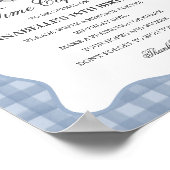 Blue Pastel Little Boo Ghost Time Capsule spel Poster (Hoek)