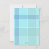 Blue Pastel Pset Baby Foto Hartelijk dank Bedankkaart (Achterkant)