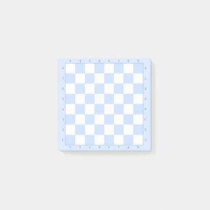Blue Pastel Schaakbord sjabloon Opmerkingen Post-it® Notes
