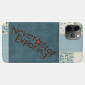 Blue Patchwork telefoonhoesje Case-Mate iPhone Case (Achterkant (horizontaal))