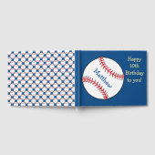 Blue Patriotic Baseball Anniversaire Sports Livre  (Complet)