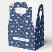 Blue Patterings Longhorns Pattern Bedankdoosjes (Geopend)