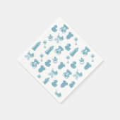 Blue Pattern-Baby shower Servet (Hoek)