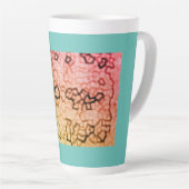 Blue Pattern Coffee Mok (Rechterhoek)