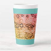 Blue Pattern Coffee Mok (Voorkant)