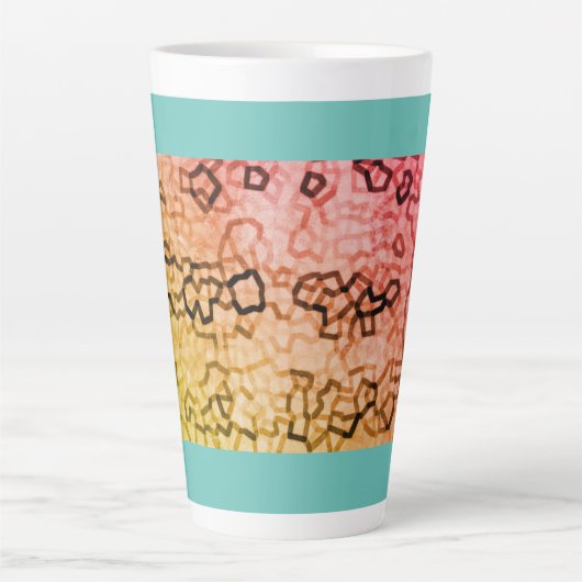 Blue Pattern Coffee Mok (Voorkant)