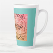 Blue Pattern Coffee Mok (Rechts)