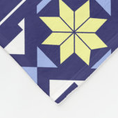 Blue Pattern Fleece Deken (Hoek)