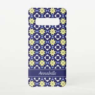 Blue Pattern Samsung Galaxy S10 Hoesje