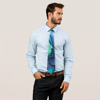 Blue Paua Abalone Shell Mannen Stropdas