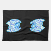 Blue Peace Angel Kitchen Towel Theedoek (Horizontaal)
