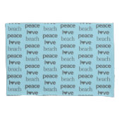 Blue Peace Love Beach Reversible Coastal Set of 2 Kussensloop (Voorkant-Links)