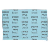 Blue Peace Love Beach Reversible Coastal Set of 2 Kussensloop (Voorkant-Links)