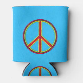 Blue Peace Sign-Koelbox Blikjeskoeler