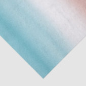 Blue Peach Ombre Tissuepapier (Detail)